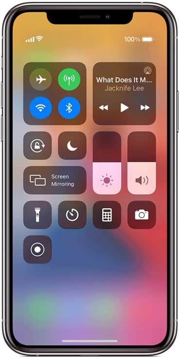 screen recording function of iOS