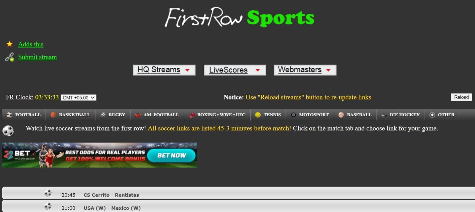 FirstRow Sports