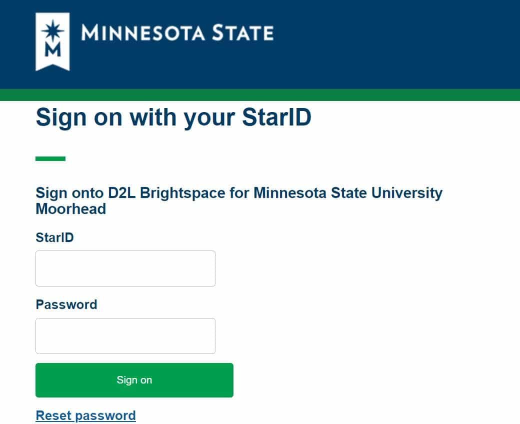 MSUM D2LBrightspace Login