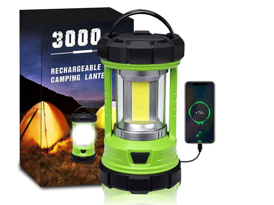 3000 Lumens 360° COB Rechargeable Camping Lantern