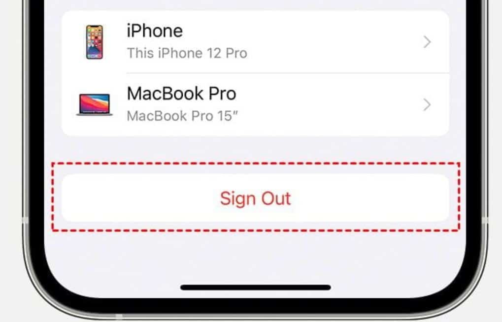 Sign Out of an iCloud Account