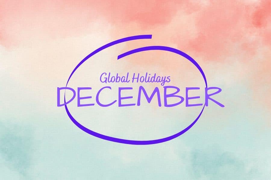 Decembe Global Holidays