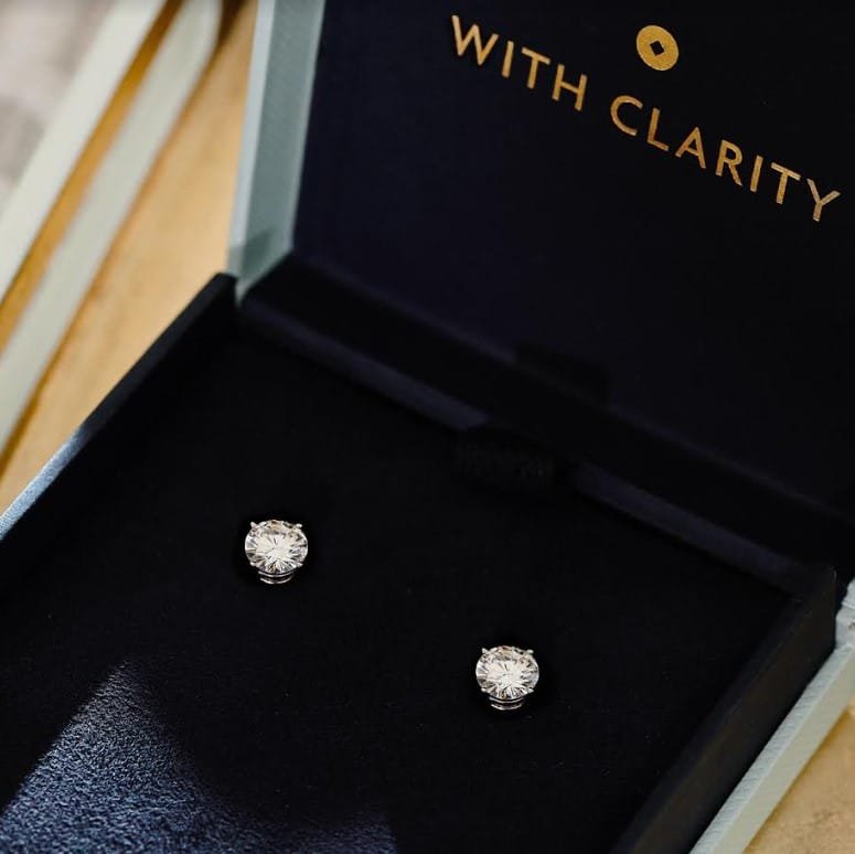 Stud Diamond Earrings – With Clarity