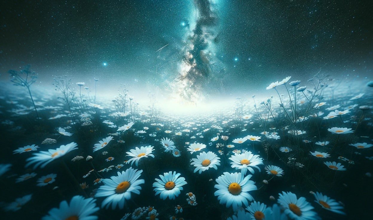A Celestial Meadow Under the Milky Way