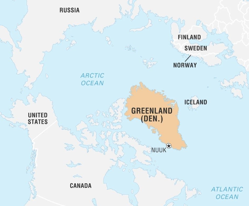 Location Of Greenland