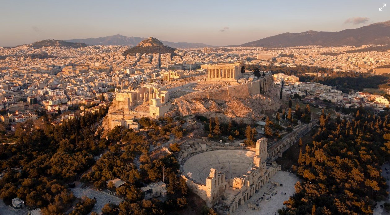 Acropolis of Athens in Greece