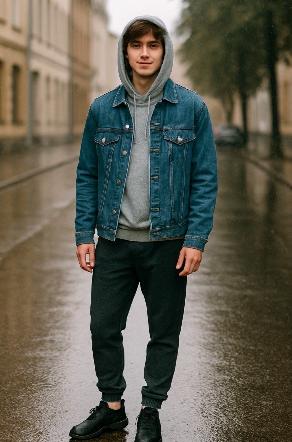 Denim Jacket and Joggers