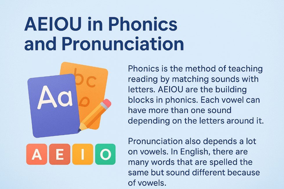 AEIOU in Phonics and Pronunciation