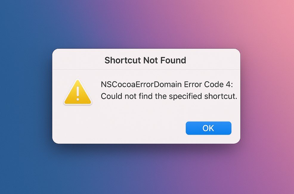 Fix NSCocoaErrorDomain Error Code 4
