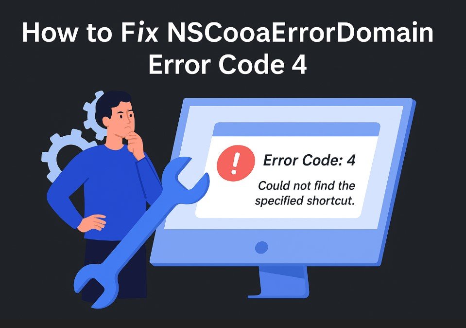 How to Fix NSCocoaErrorDomain Error Code 4