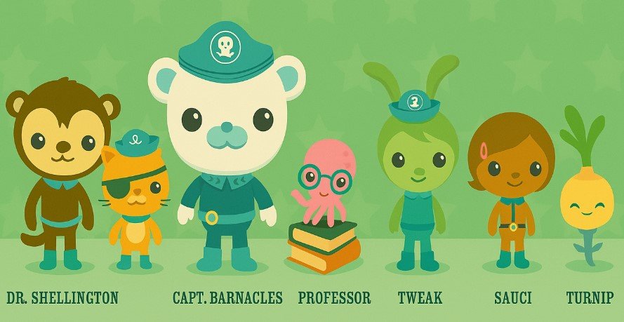 Popular Octonauts Characters