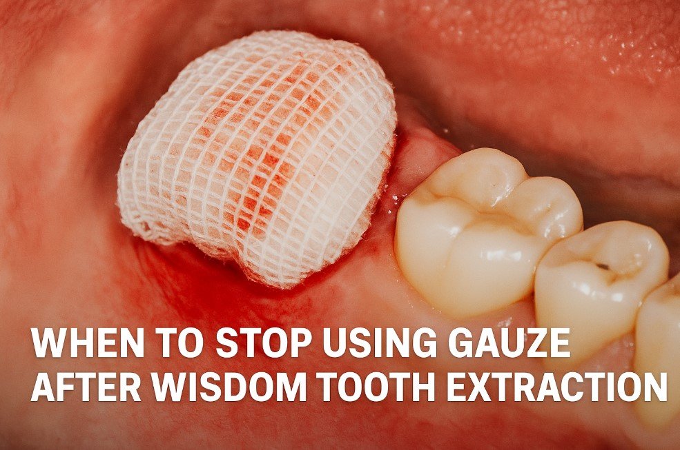 When to Stop Using Gauze After Wisdom Tooth Extraction