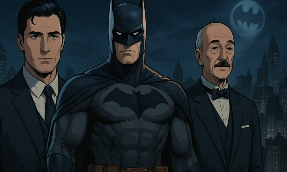 Bruce Wayne, Batman, and Alfred Pennyworth