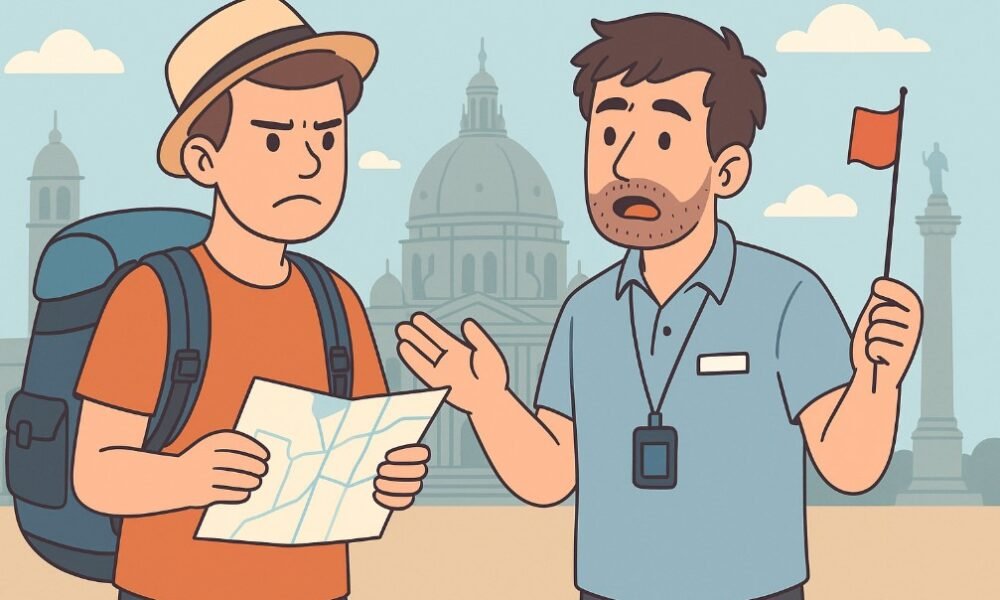 The Traveler Hired the Wrong Tour Guide