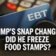 did trump freeze food stamps