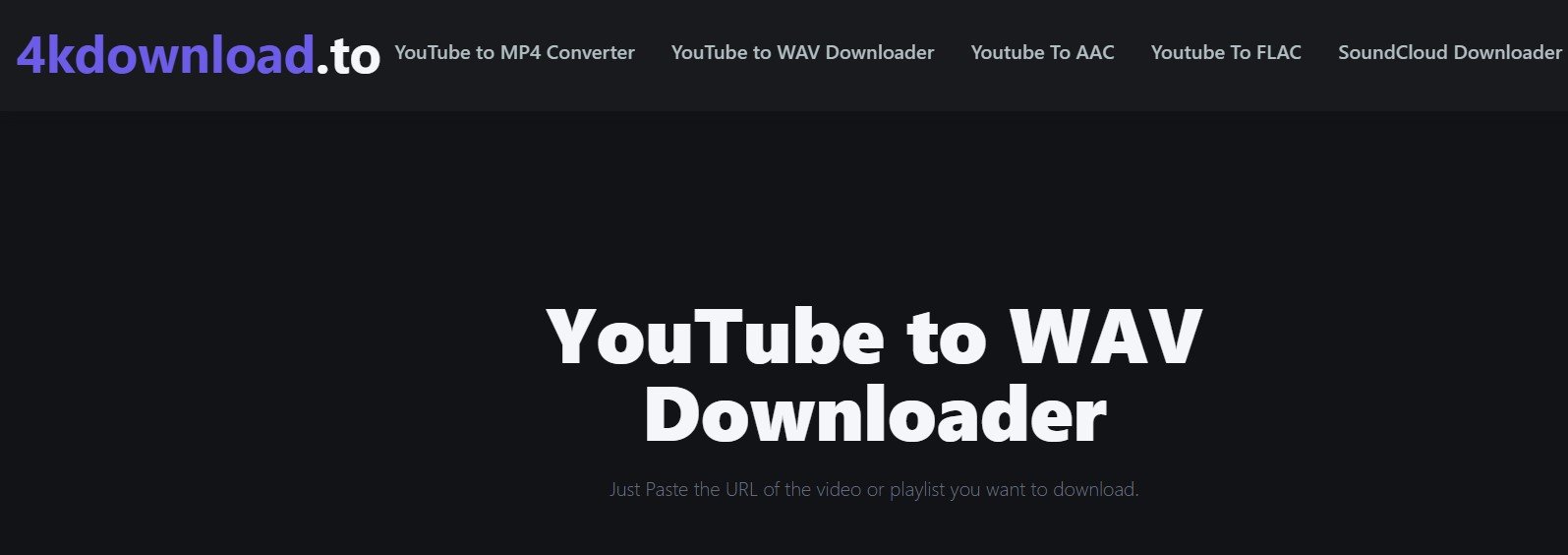 4KDownload WAV Downloader