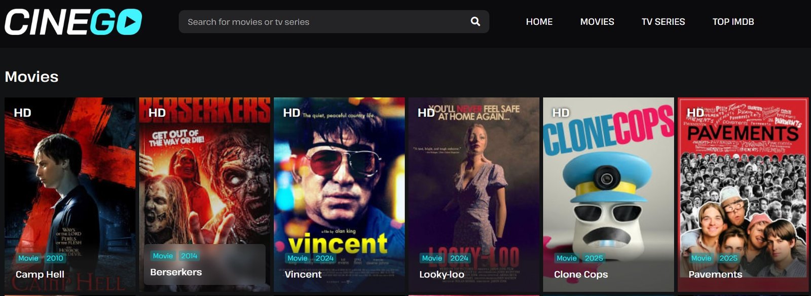 Cinego movies