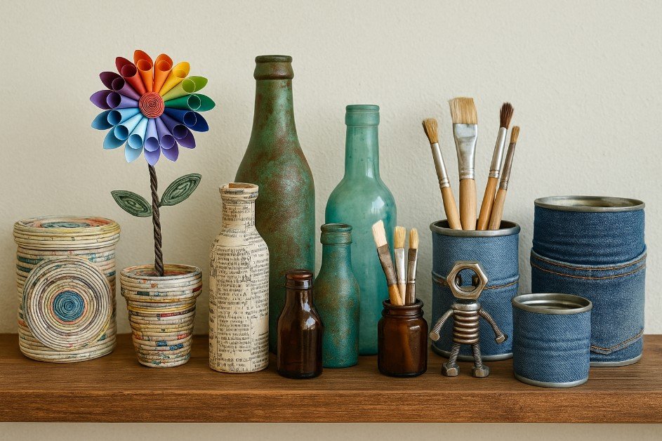 Common Materials Used in Upcycling Art