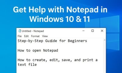 Get Help with Notepad in Windows
