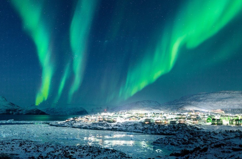 Greenland northern lights