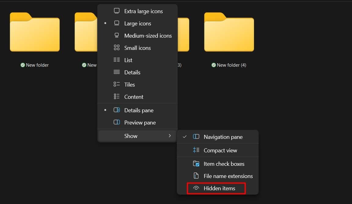 Hidden files