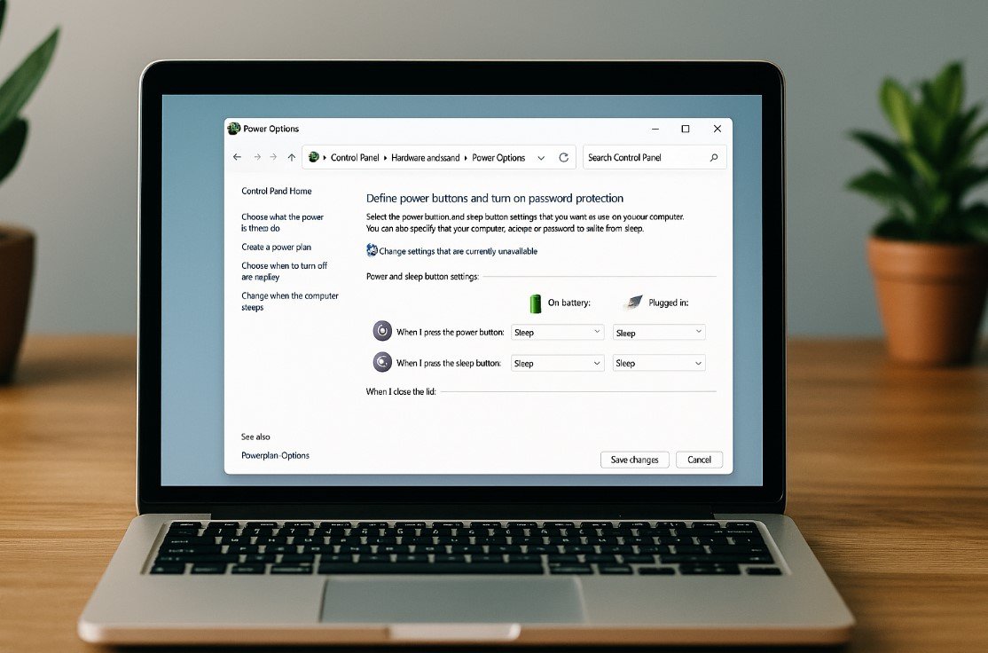 Laptop Lid Closed Settings