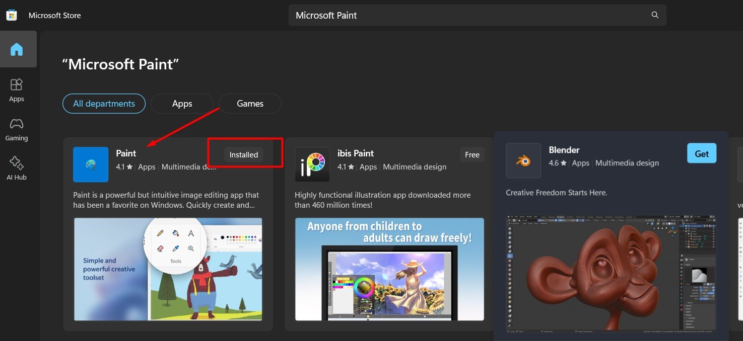 Microsoft Paint download