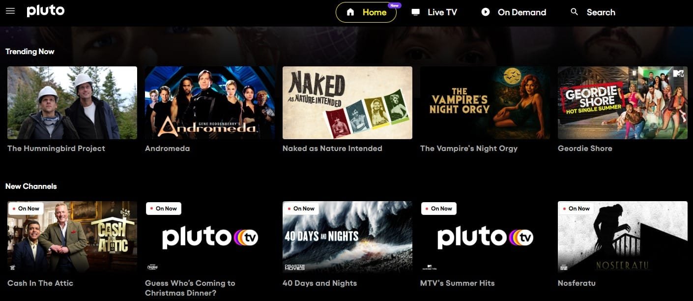 Pluto TV movies