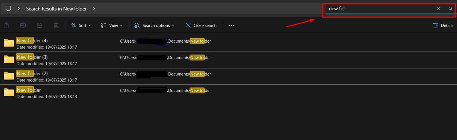 Searching for Files in File Explorer