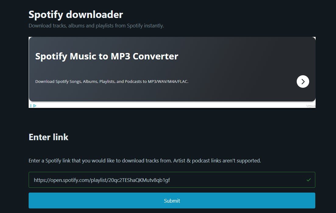Spot Downloader