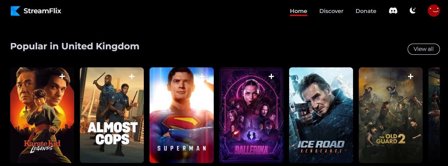 StreamFlix movies