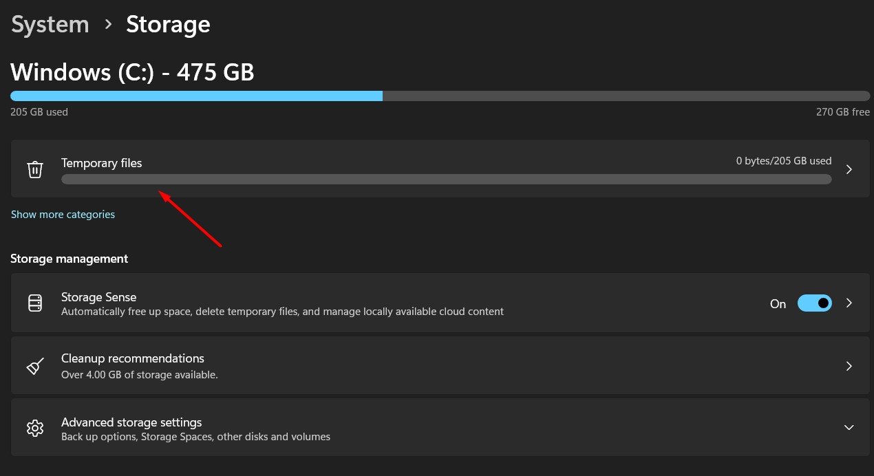 Temporary files