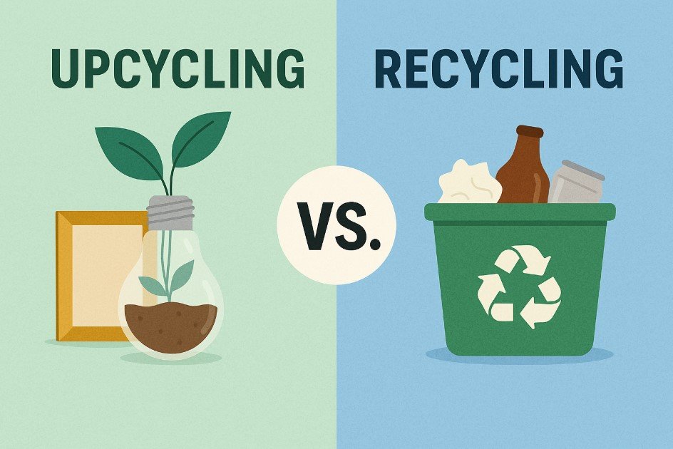 Upcycling vs. Recycling