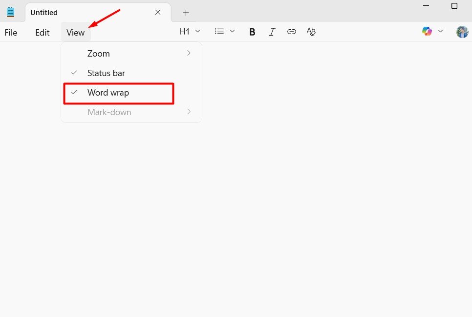 Using Word Wrap