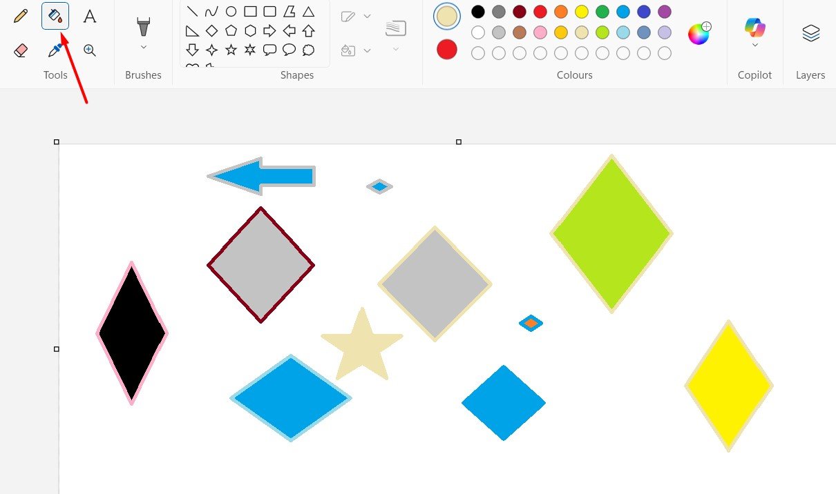 Using the Fill Tool