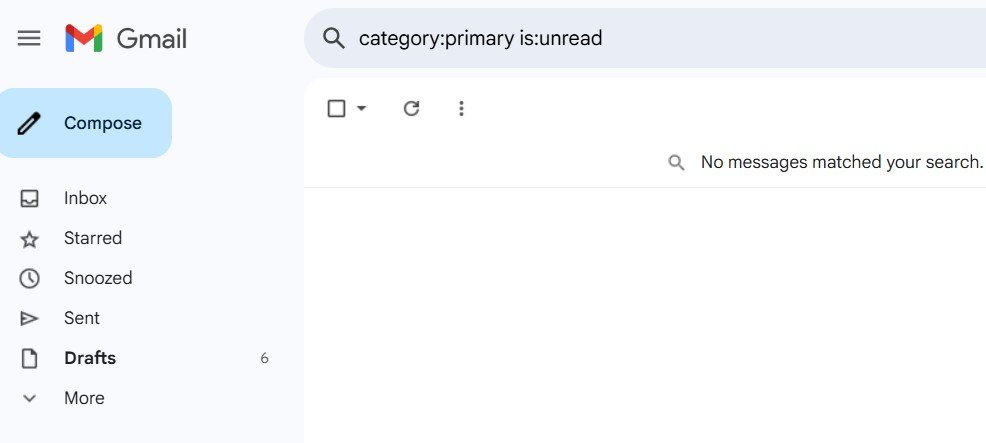 category primary is unread