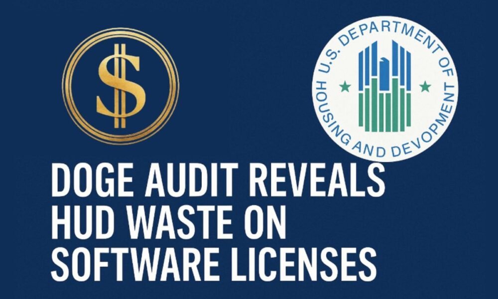 doge software licenses audit hud