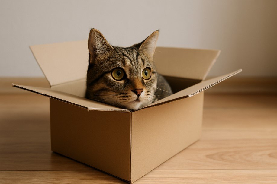 why do cats like boxes