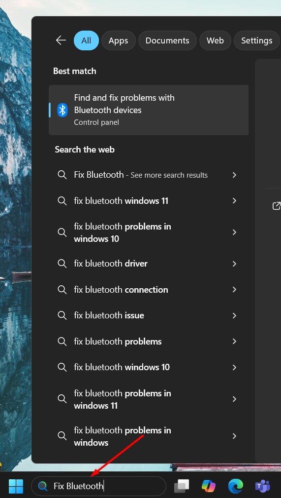 window search bar