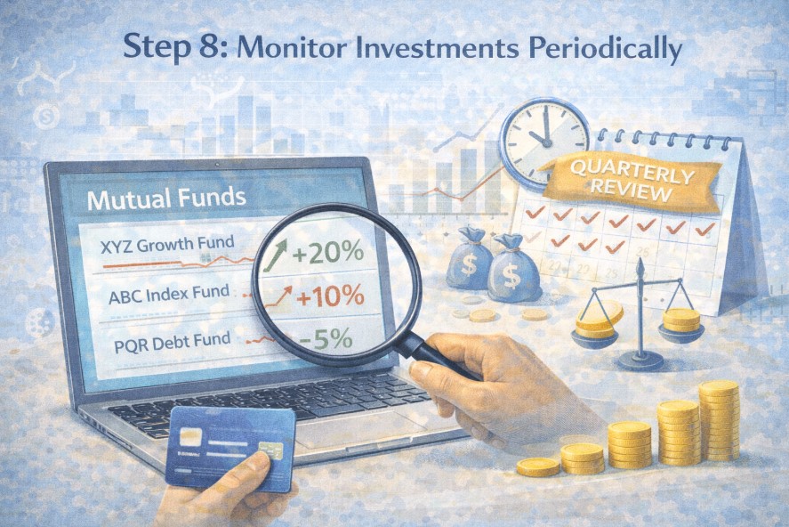 Monitor investments periodically
