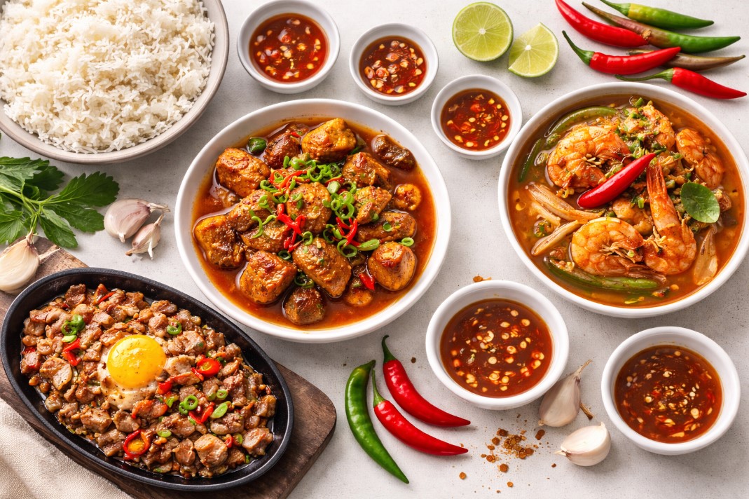 Spicy Filipino Food Choice