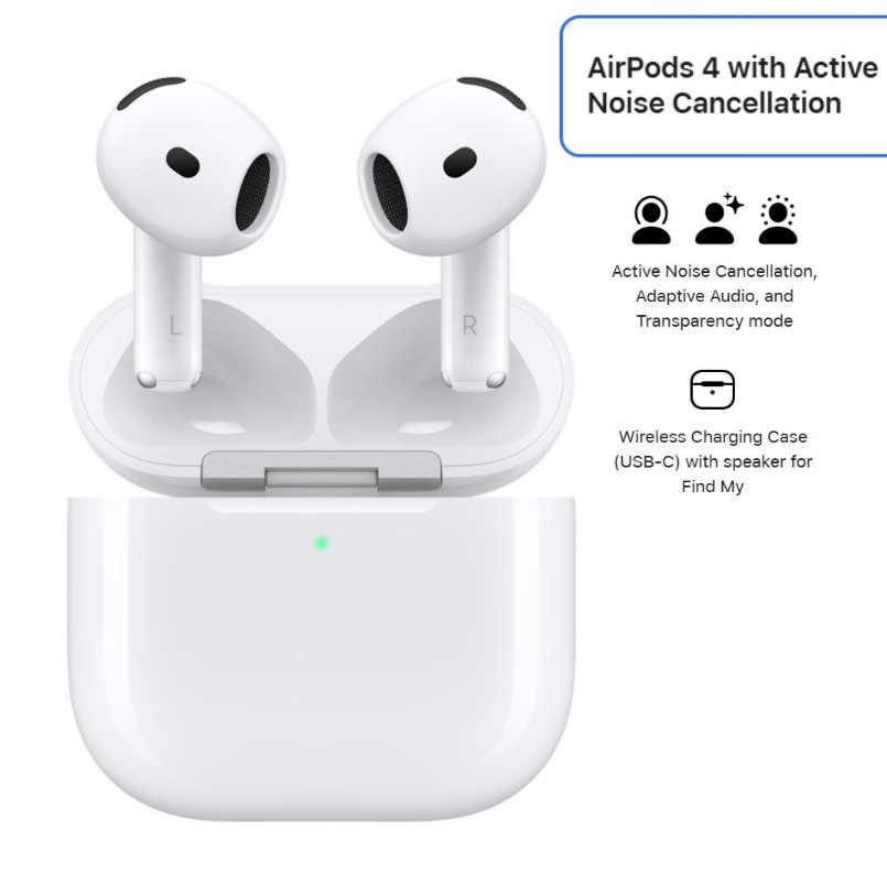 Apple AirPods 4 with Active Noise Cancellation